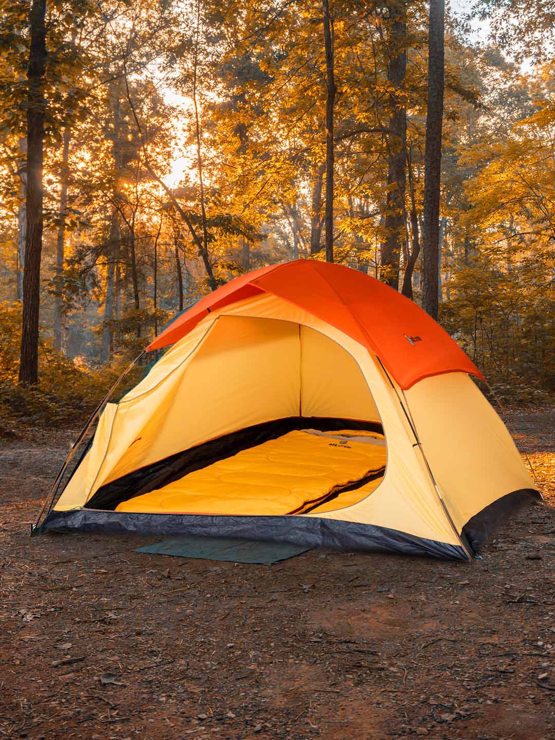 

HRX by Hrithik Roshan Orange & Cream-Coloured 3 People Waterproof Travel Tent