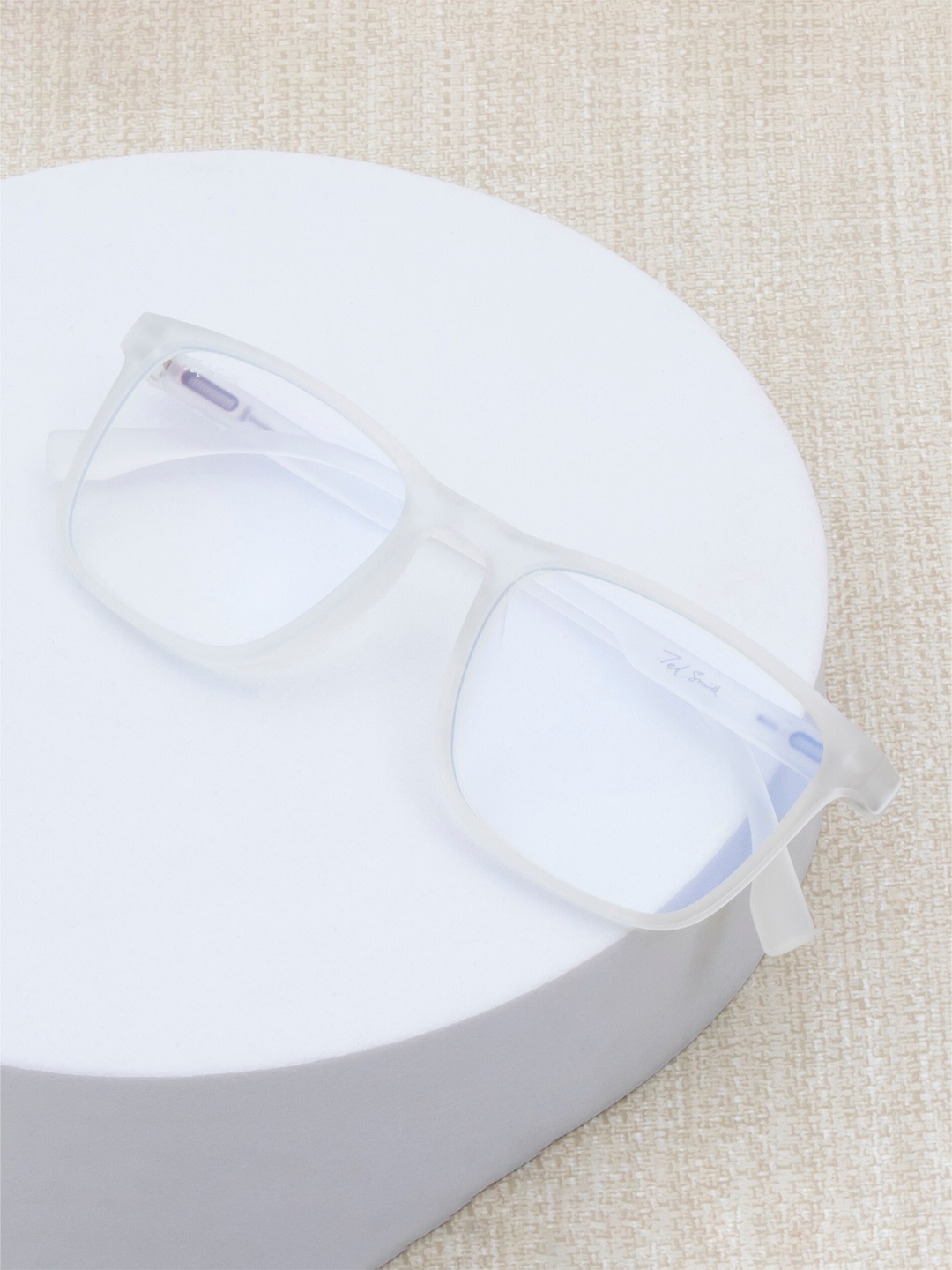 

Ted Smith Unisex Full Rim Wayfarer Frames, White
