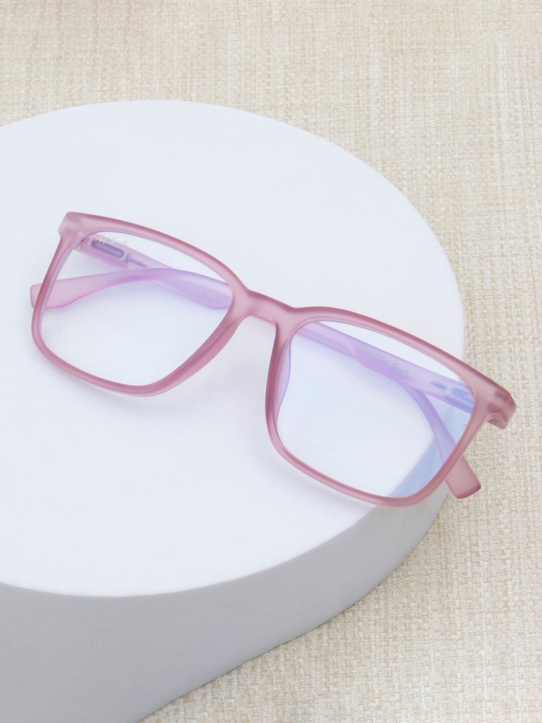 

Ted Smith Unisex Full Rim Wayfarer Frames, Pink