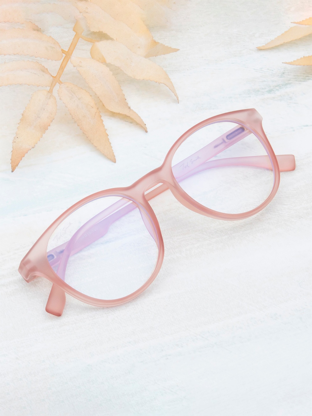 

Ted Smith Unisex Full Rim Round Frames, Brown