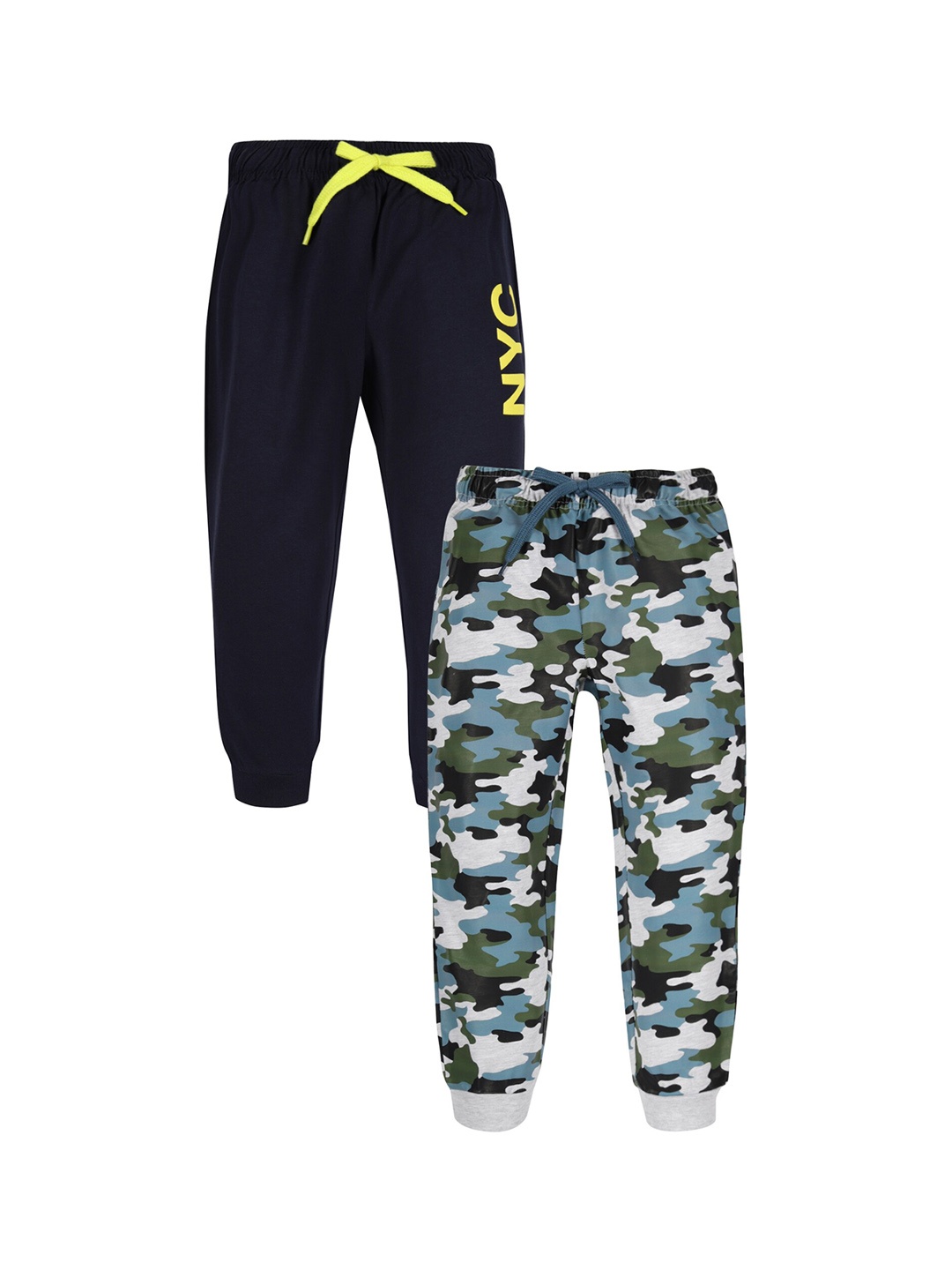 

PLUM TREE Boys Pack Of 2 Printed Pure-Cotton Joggers, Khaki