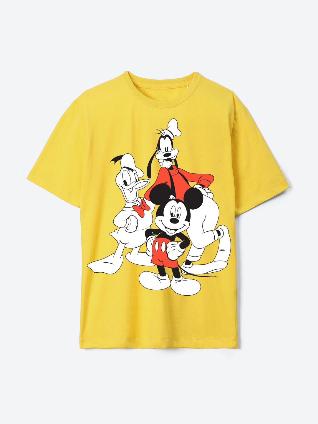 

YK Disney Boys Printed Pure Cotton Round Neck T-shirt, Yellow