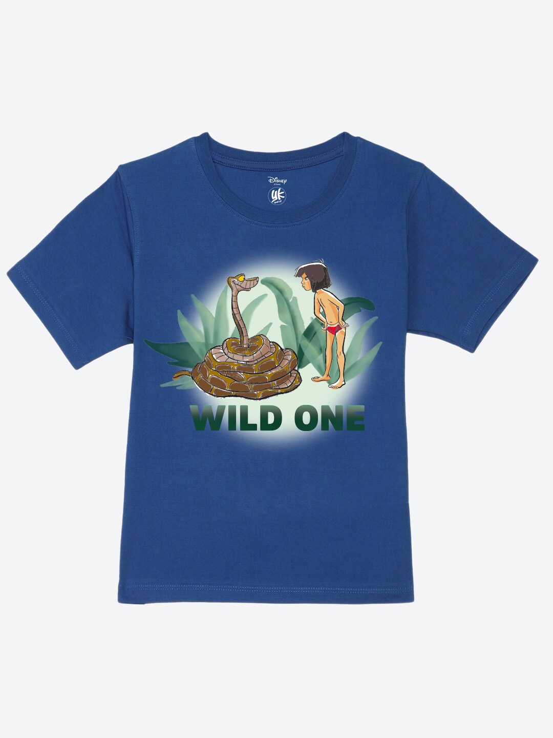 

YK Disney Boys Printed Pure Cotton Round Neck T-shirt, Blue