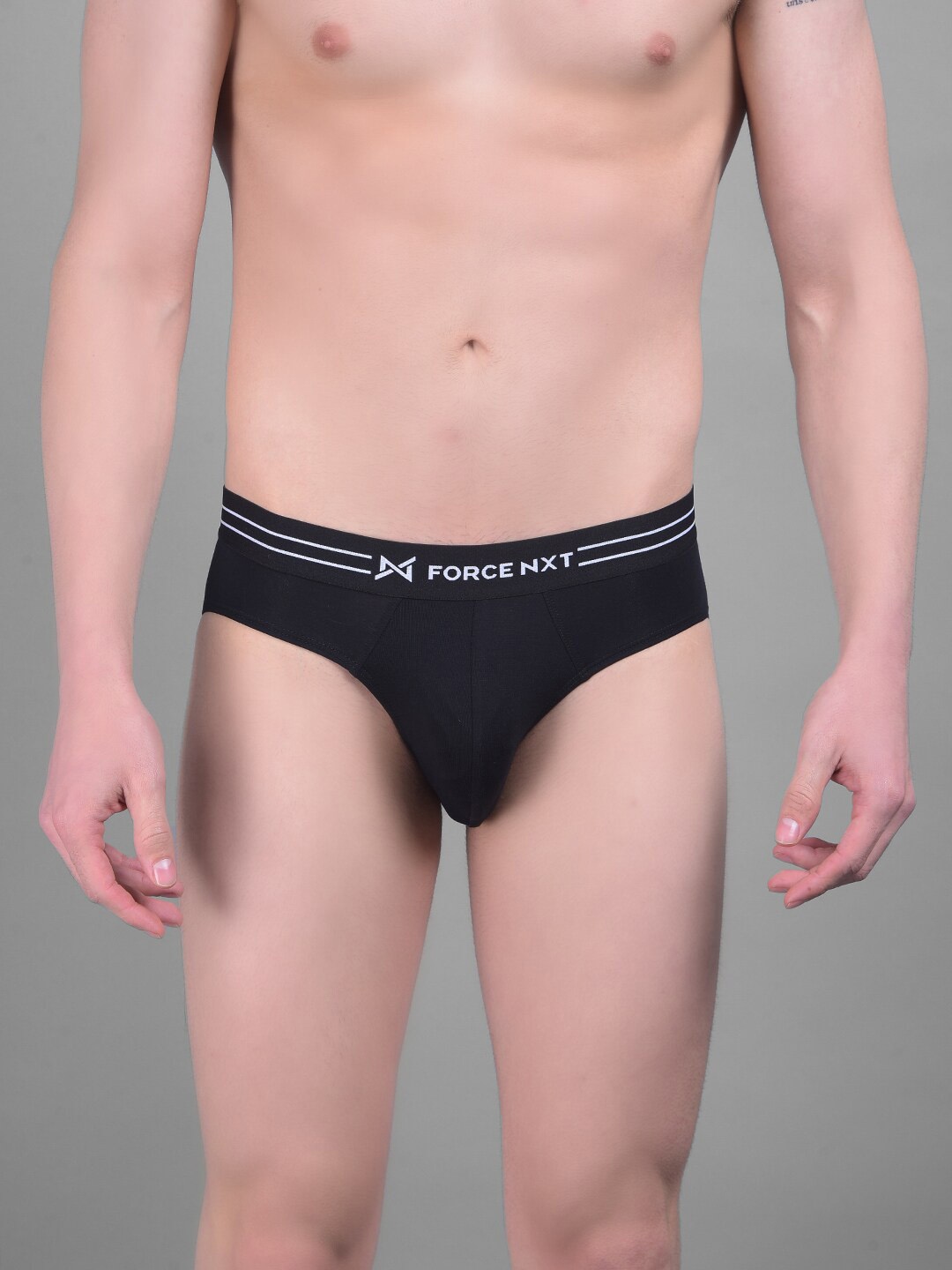 

Force NXT Low-Rise Cotton Ultrasoft Anti Microbial Basic Briefs MNFS-11-C1-PO1, Black