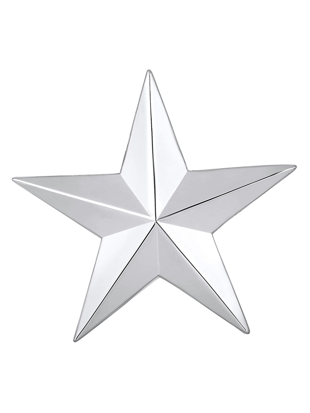 

Mahi Unisex Silver Star Shaped Lapel Pin Brooch