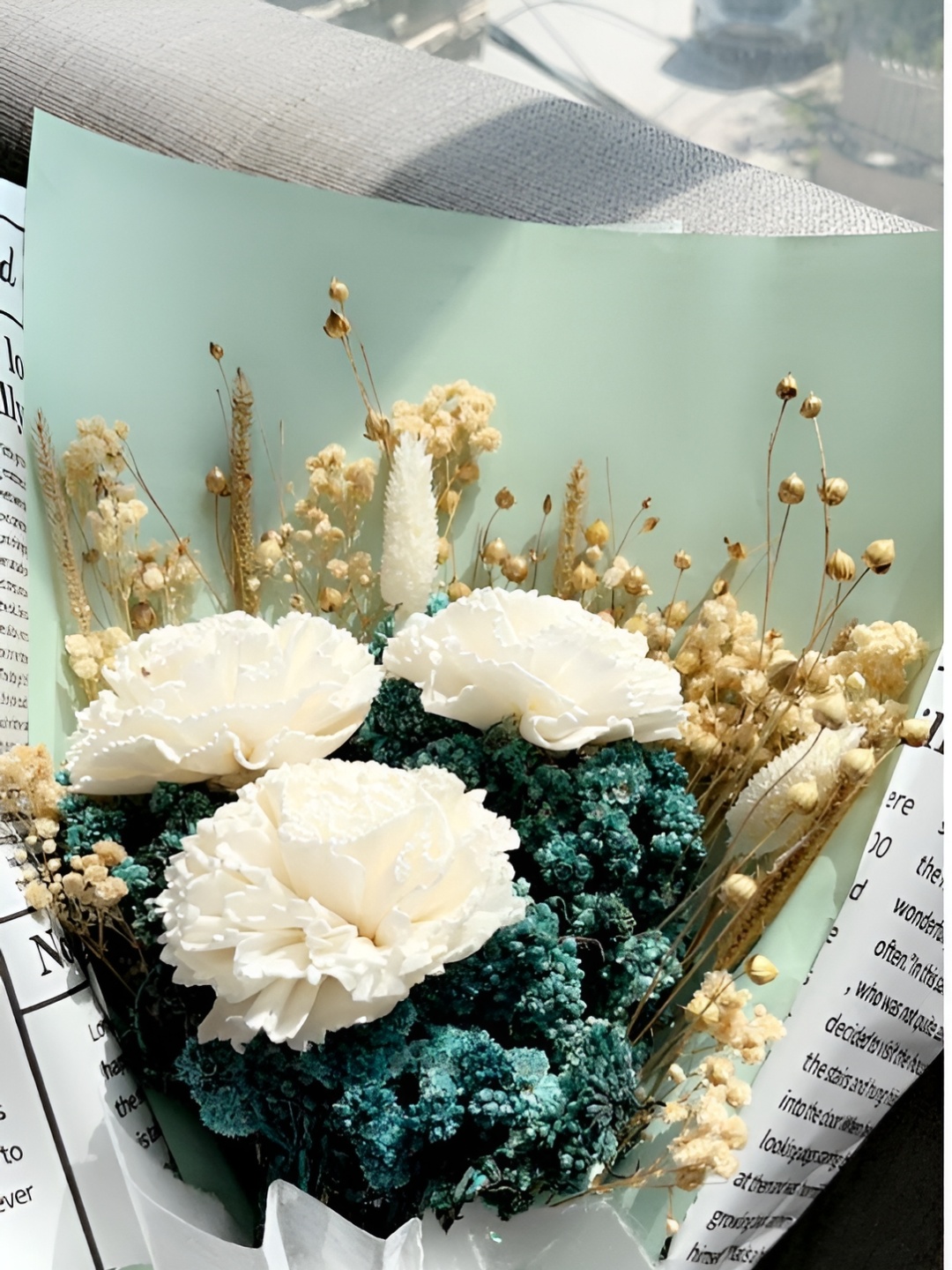 

ArteCasa White Dried Flower Bunch