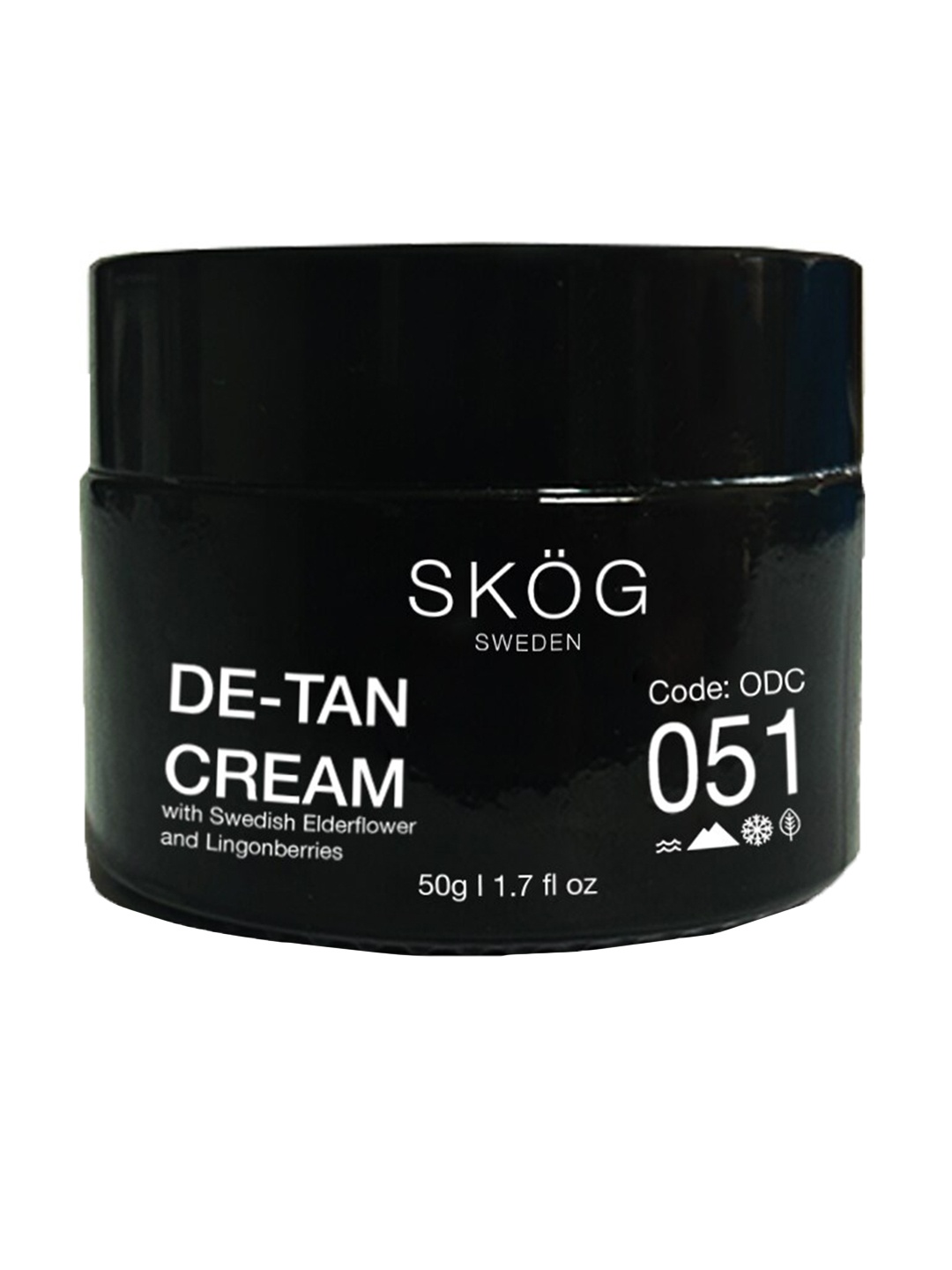 

SKOG De Tan Cream With Swedish Elderflower & Lingonberries - 50g, Black