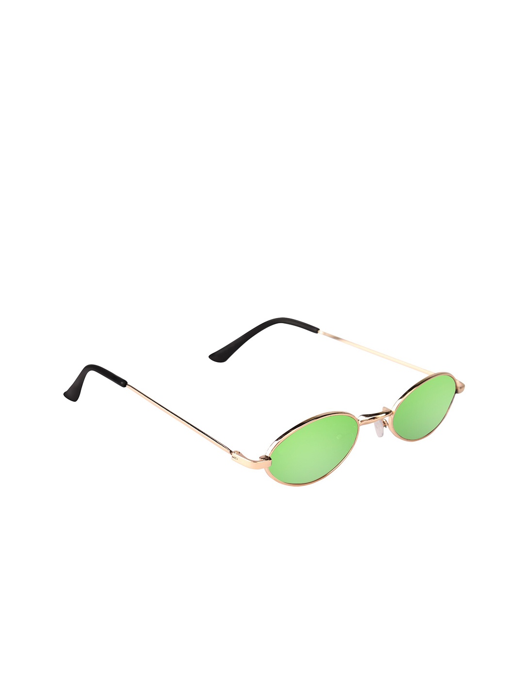 

Spiky Unisex Oval Sunglasses with UV Protected Lens SP5285_Gld_Grn, Green