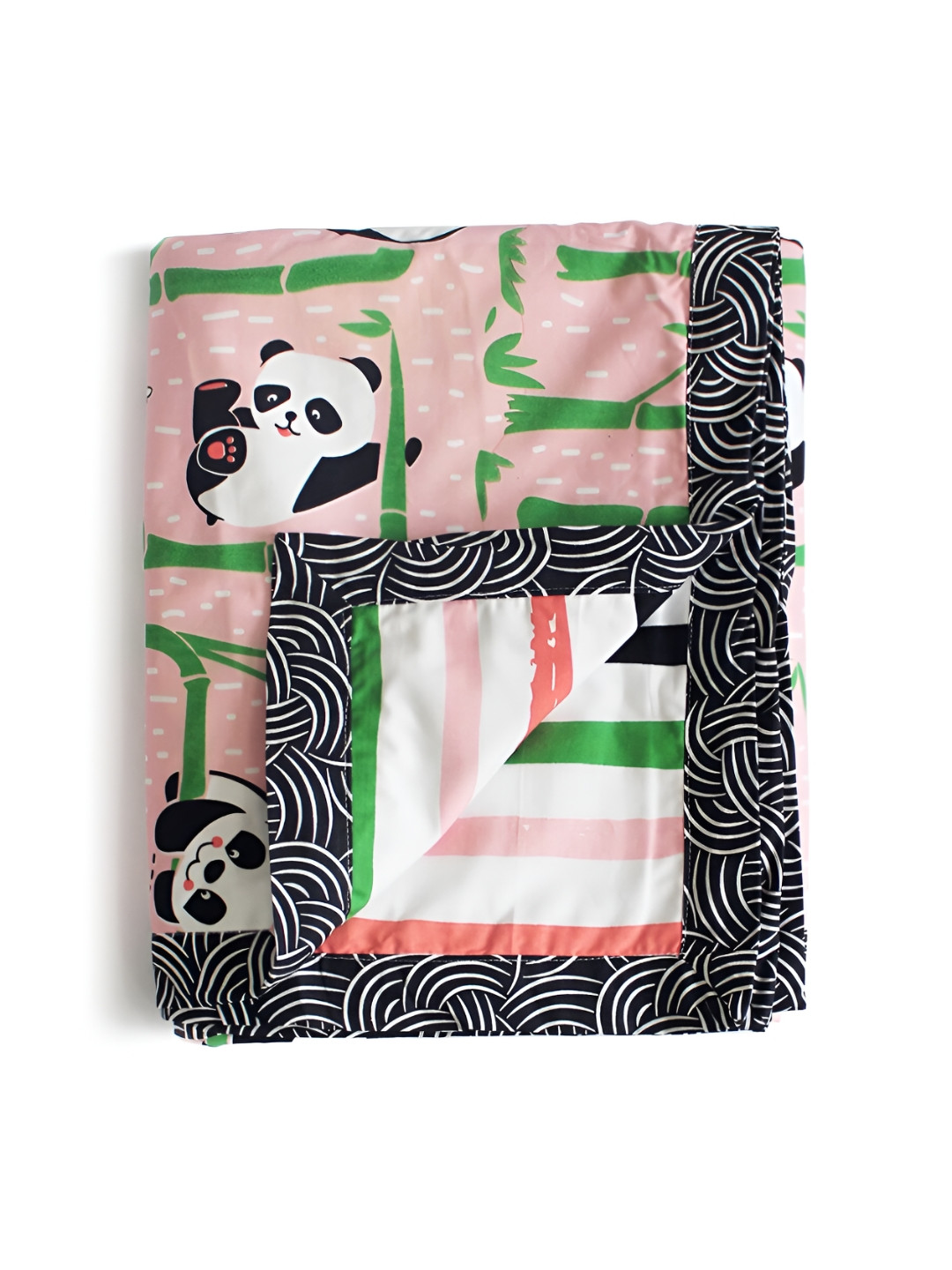 

Silverlinen Kids Pink Printed AC Room 110 GSM Pure Cotton Reversible Single Bed Blanket