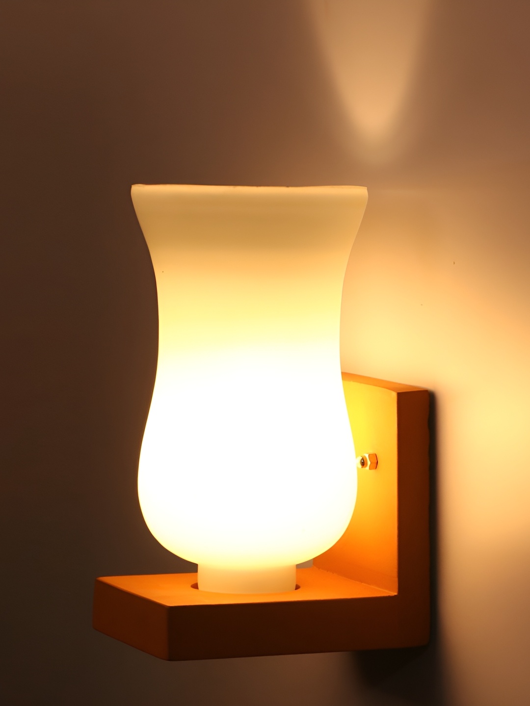 

1ST TIME White Glass Contemporary Cylinder Shaped Wall Lamp