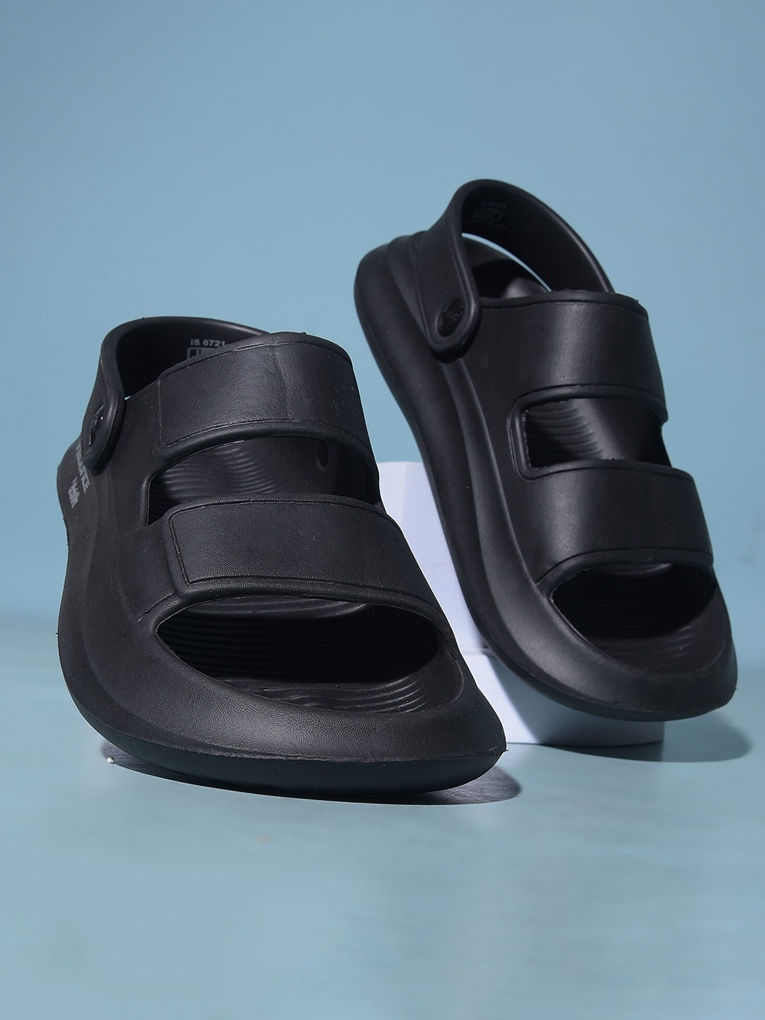 

Action Plus Men Rubber Comfort Sandals, Black