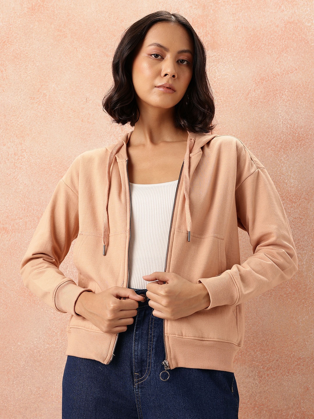 

all about you Hooded Sweatshirt, Peach