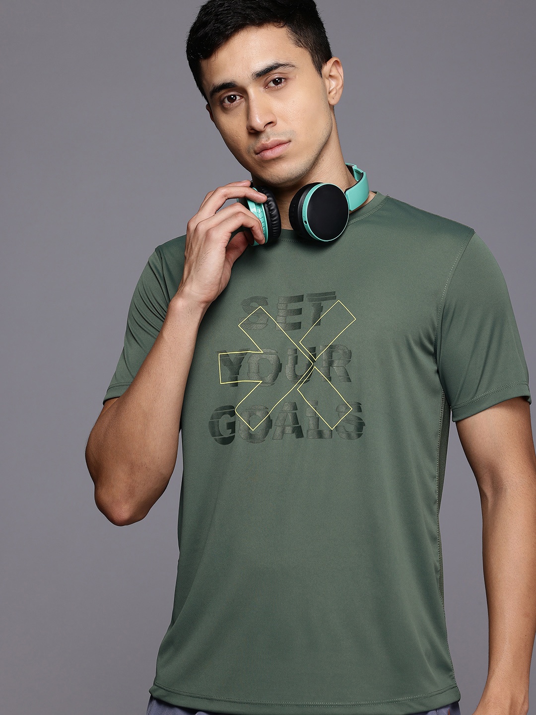 

HRX by Hrithik Roshan Rapid Dry Training T-Shirt, Olive