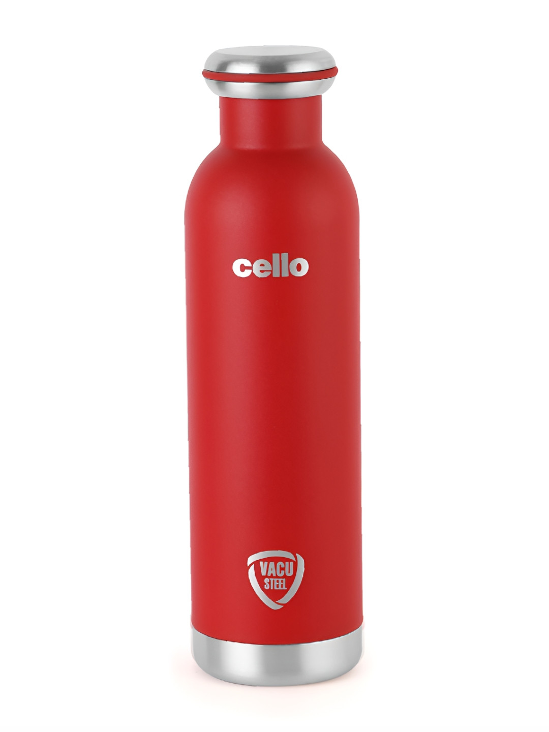 

Cello Duro Red Single Stainless Steel Solid Double Wall Vacuum Water Bottle 900 ml