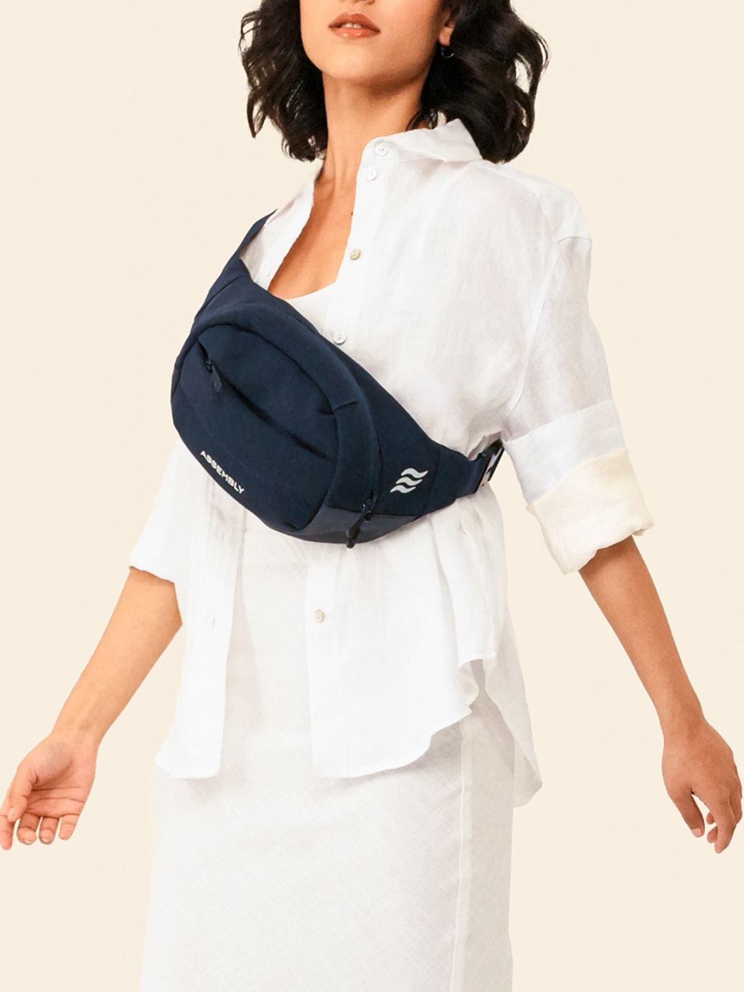 

Assembly Cross Body Fanny Pack with Adjustable Strap (38.5 cms) Float, Blue