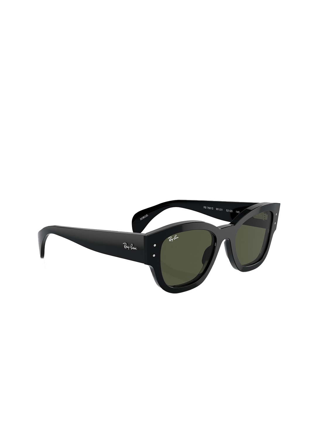 

RAY-BAN Unisex UV Protected Green Lens Square Sunglasses - 0RB7681S901/3152