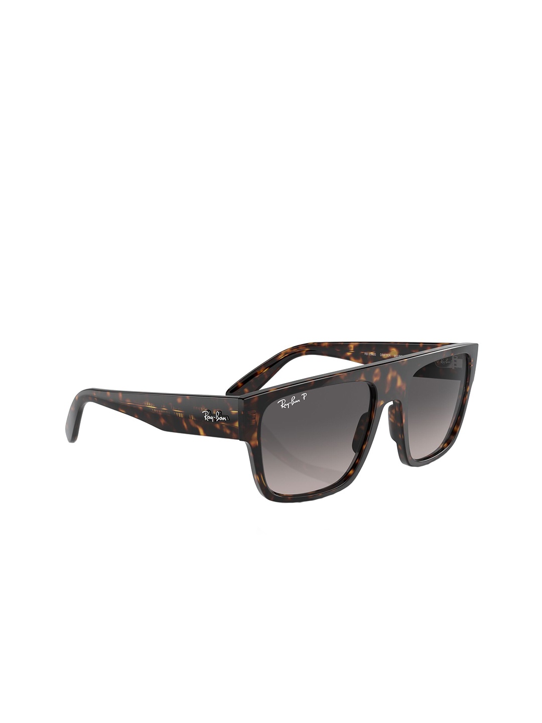 

Ray-Ban Unisex Polarized Grey Lens Square Sunglasses - 0RB0360S902/M357, Brown