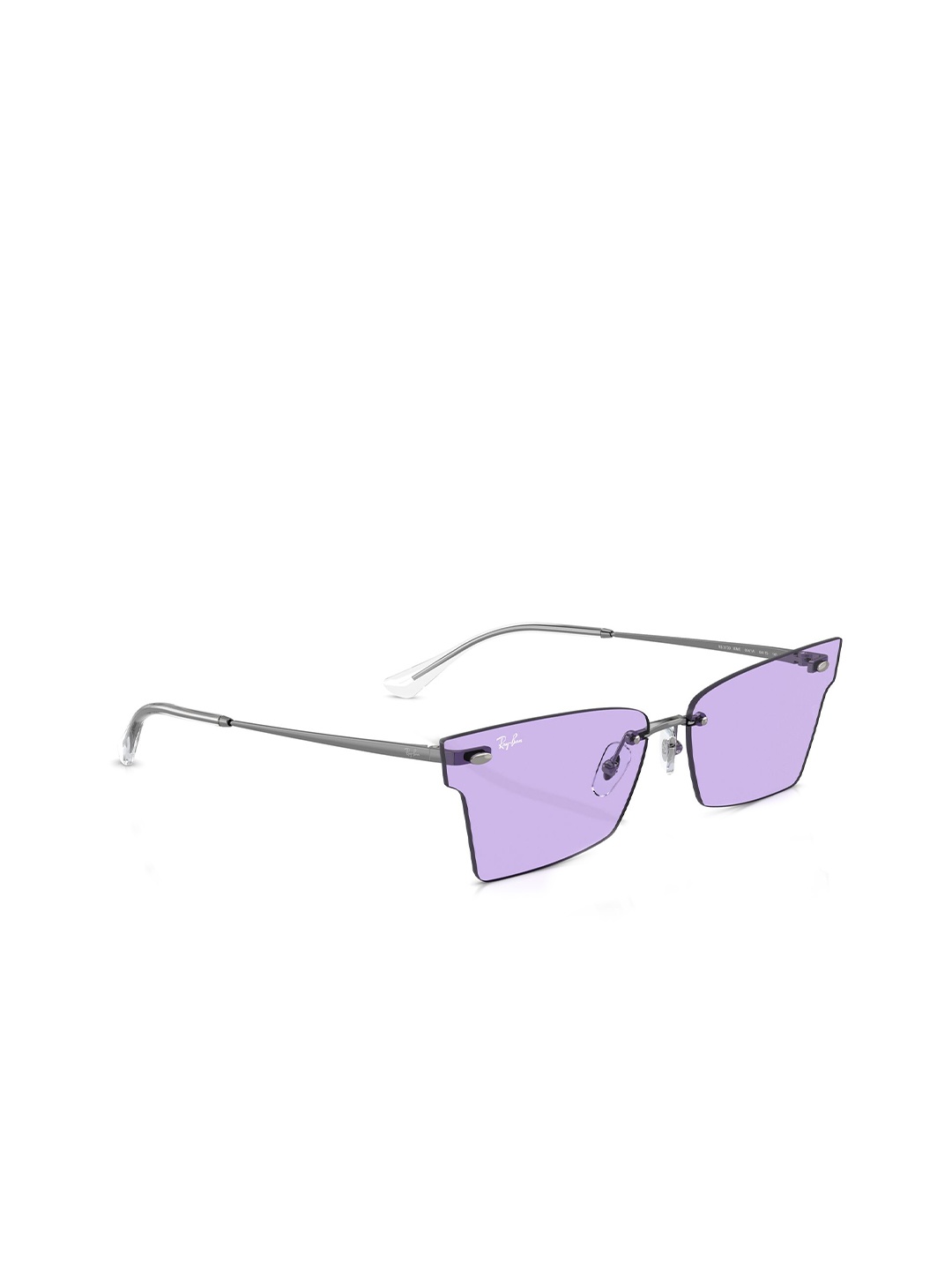 

RAY-BAN Pulse Unisex UV Protected Violet Lens Irregular Sunglasses - 0RB3730004/1A64, Purple