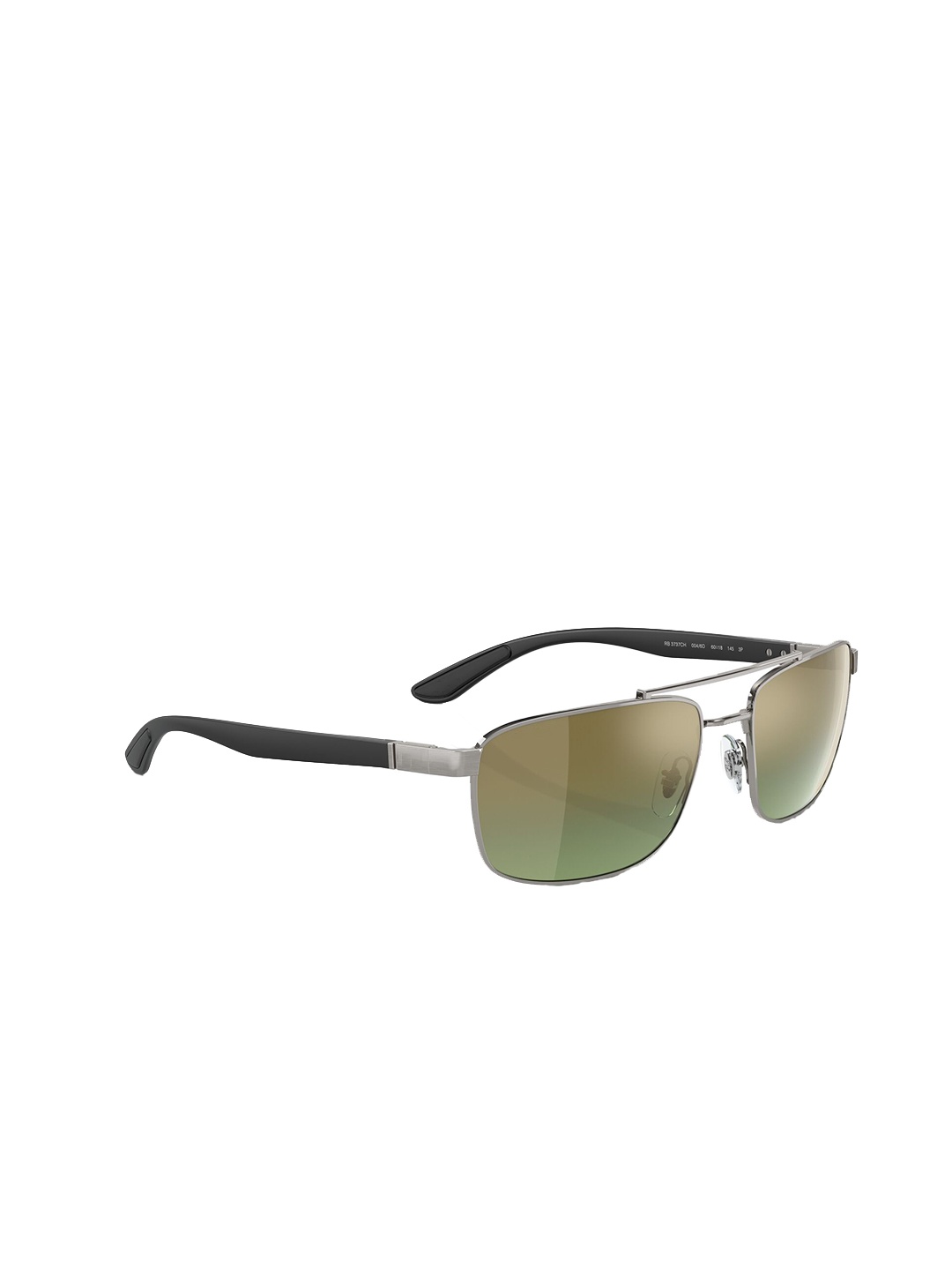 

RAY-BAN Unisex Polarized Green Lens Rectangle Sunglasses - 0RB3737CH004/6O60