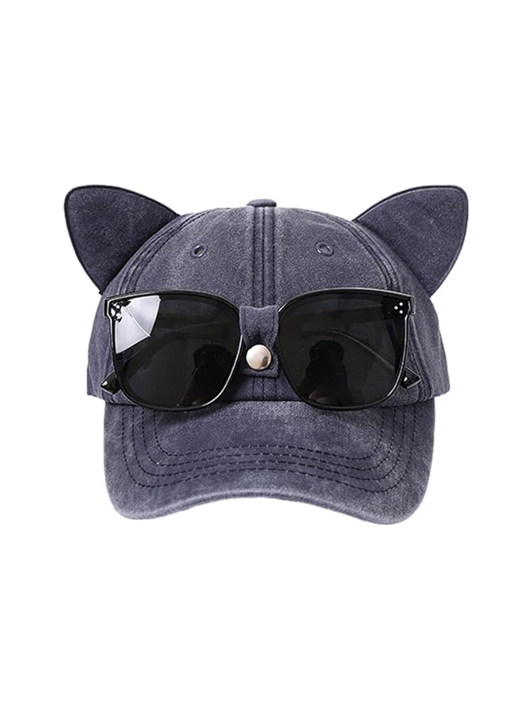 

Babymoon Kids Self Designed Baseball Cap with Sunglasses, Blue