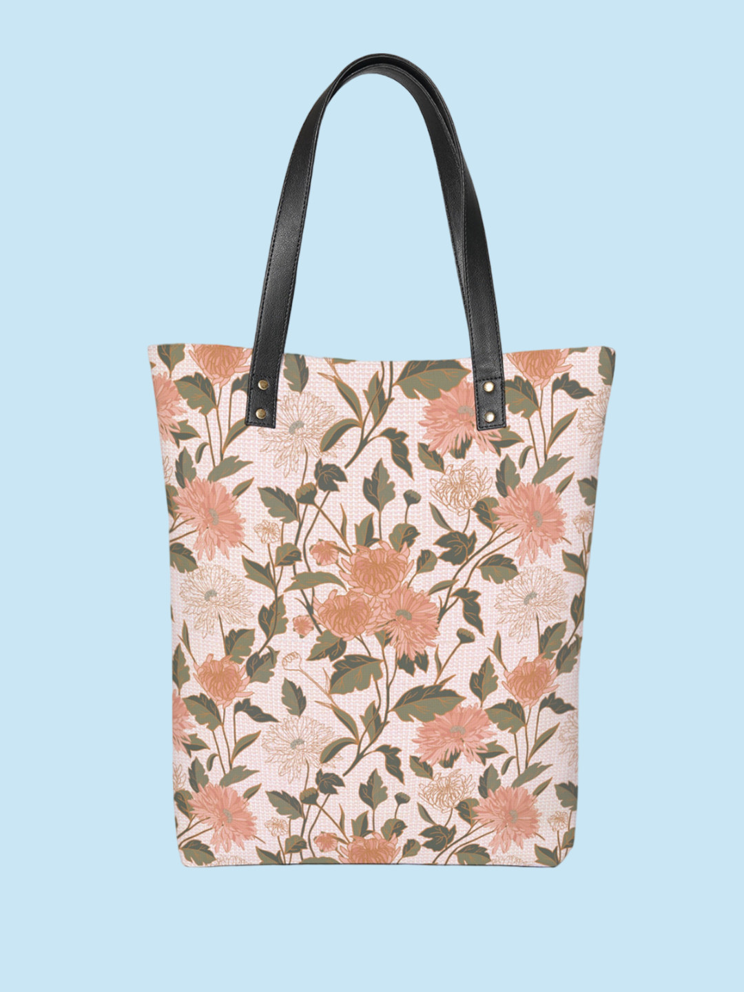 

Kalankit Floral Printed Oversized Shopper Tote Bag, White