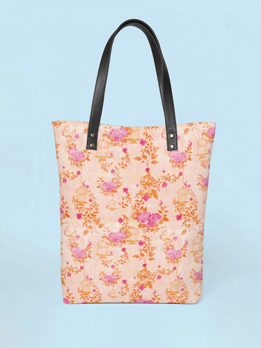 

Kalankit Floral Printed Shopper Tote Bag, White