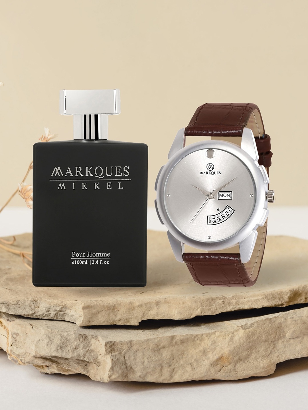 

MARKQUES Men Mikkel Luxury Pour Homme Eau De Parfum With Watch - 100ml, Black