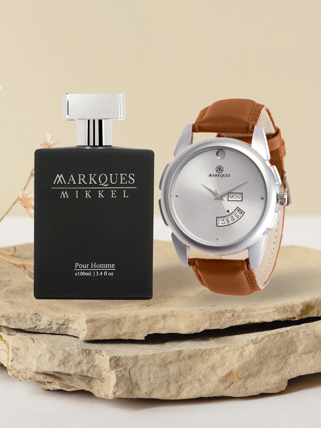 

MARKQUES Men Mikkel Luxury Pour Homme Eau De Parfum With Watch - 100ml, Black