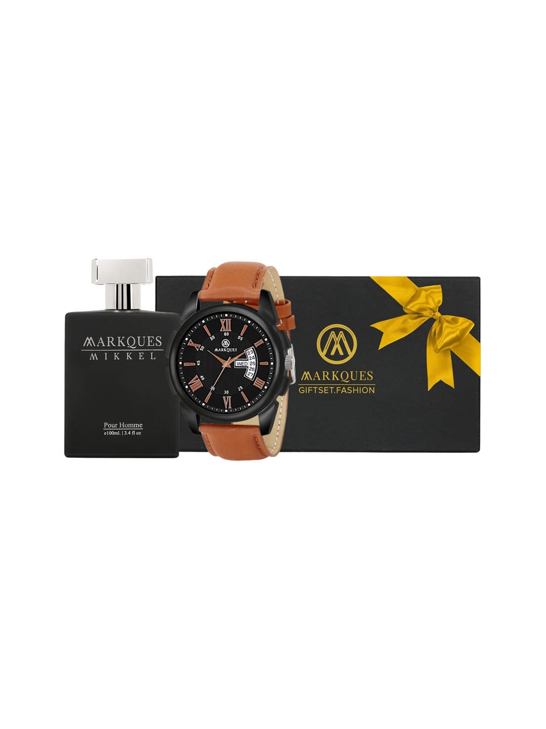 

MARKQUES Men Mikkel Premium Pour Homme Eau De Parfum With Watch - 100ml, Black
