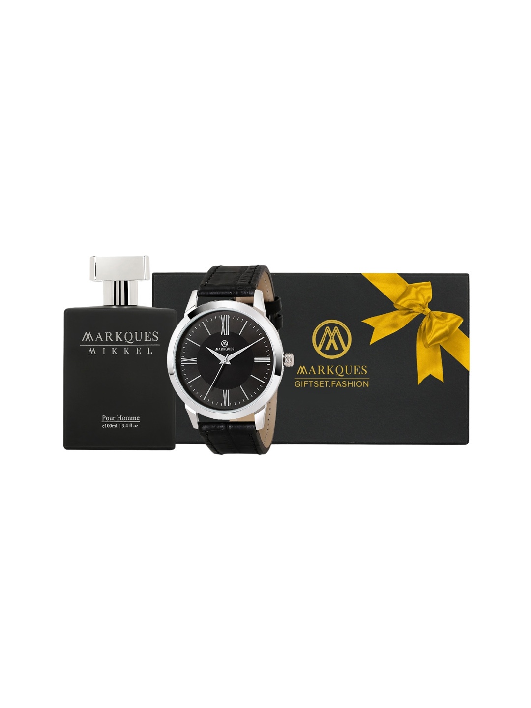 

MARKQUES Men Mikkel Premium Pour Homme Eau De Parfum With Watch - 100ml, Black