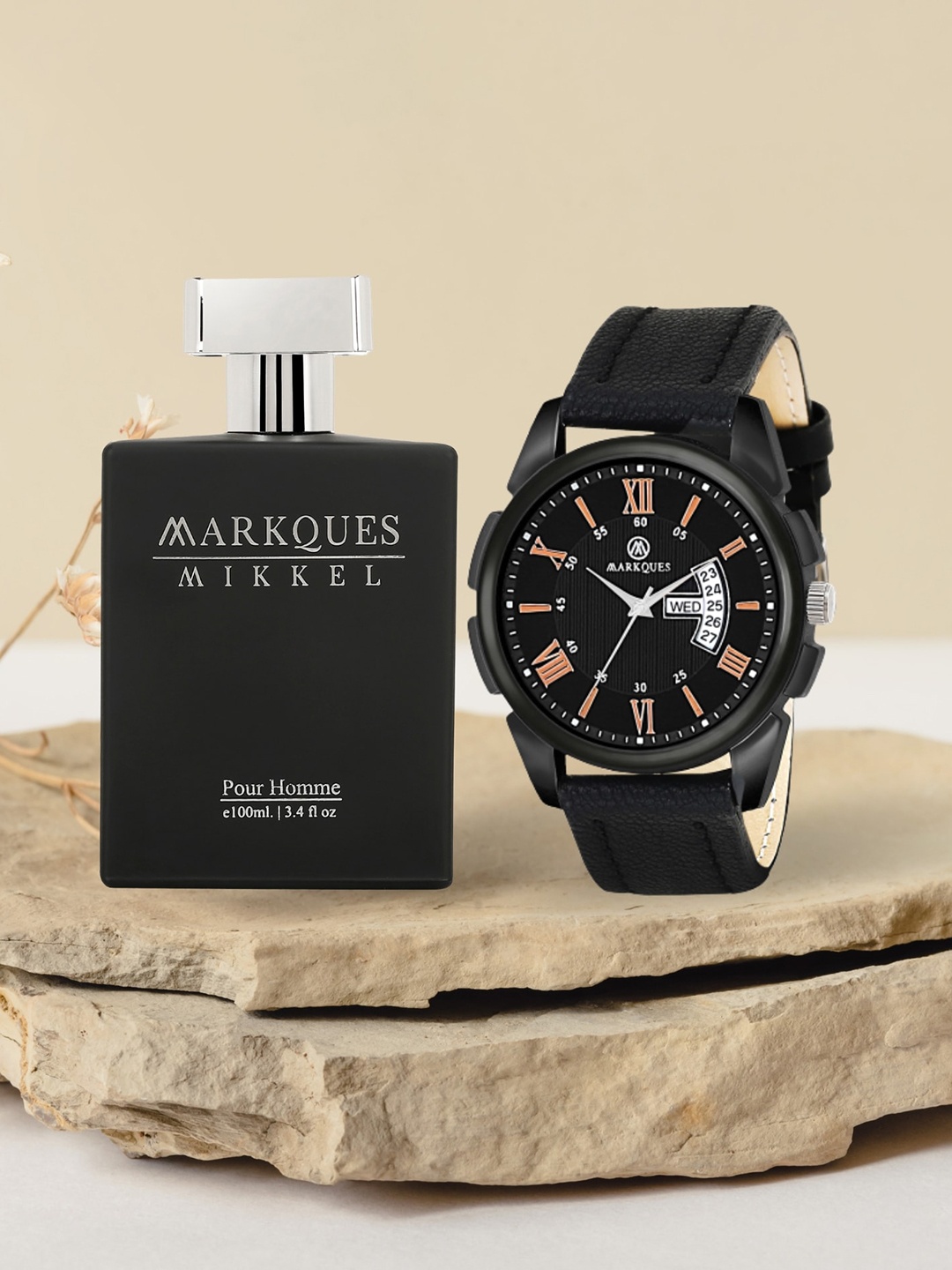 

MARKQUES Men Mikkel Premium Pour Homme Eau De Parfum With Watch - 100ml, Black