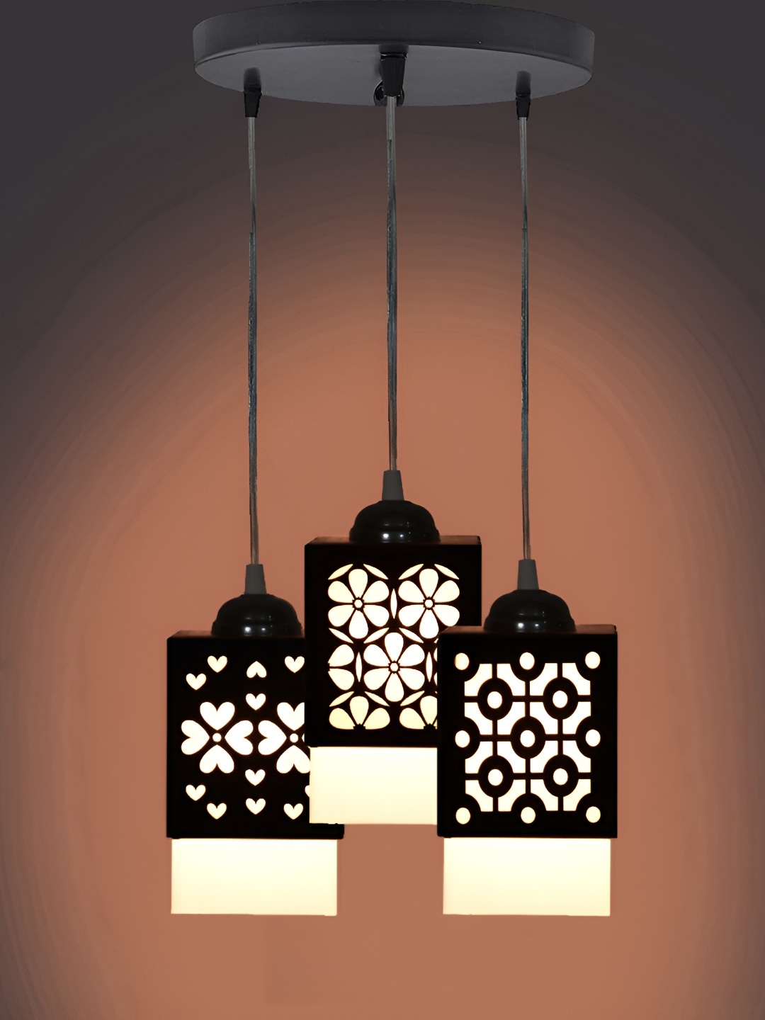 

1ST TIME Black Textured Ceiling Lamp