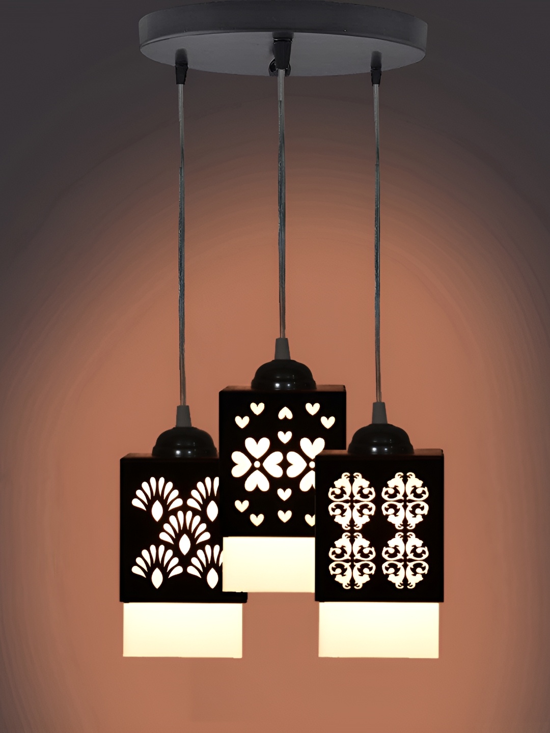 

1ST TIME Black & Grey Textured Ceiling Lamp