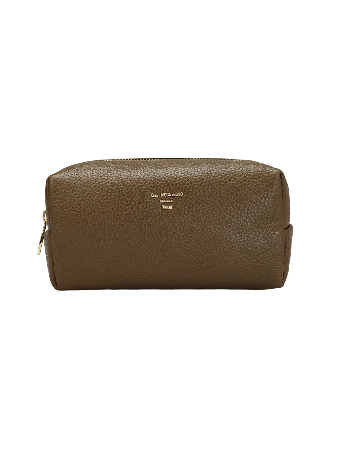 

Da Milano Textured Genuine Leather Travel Pouch, Brown