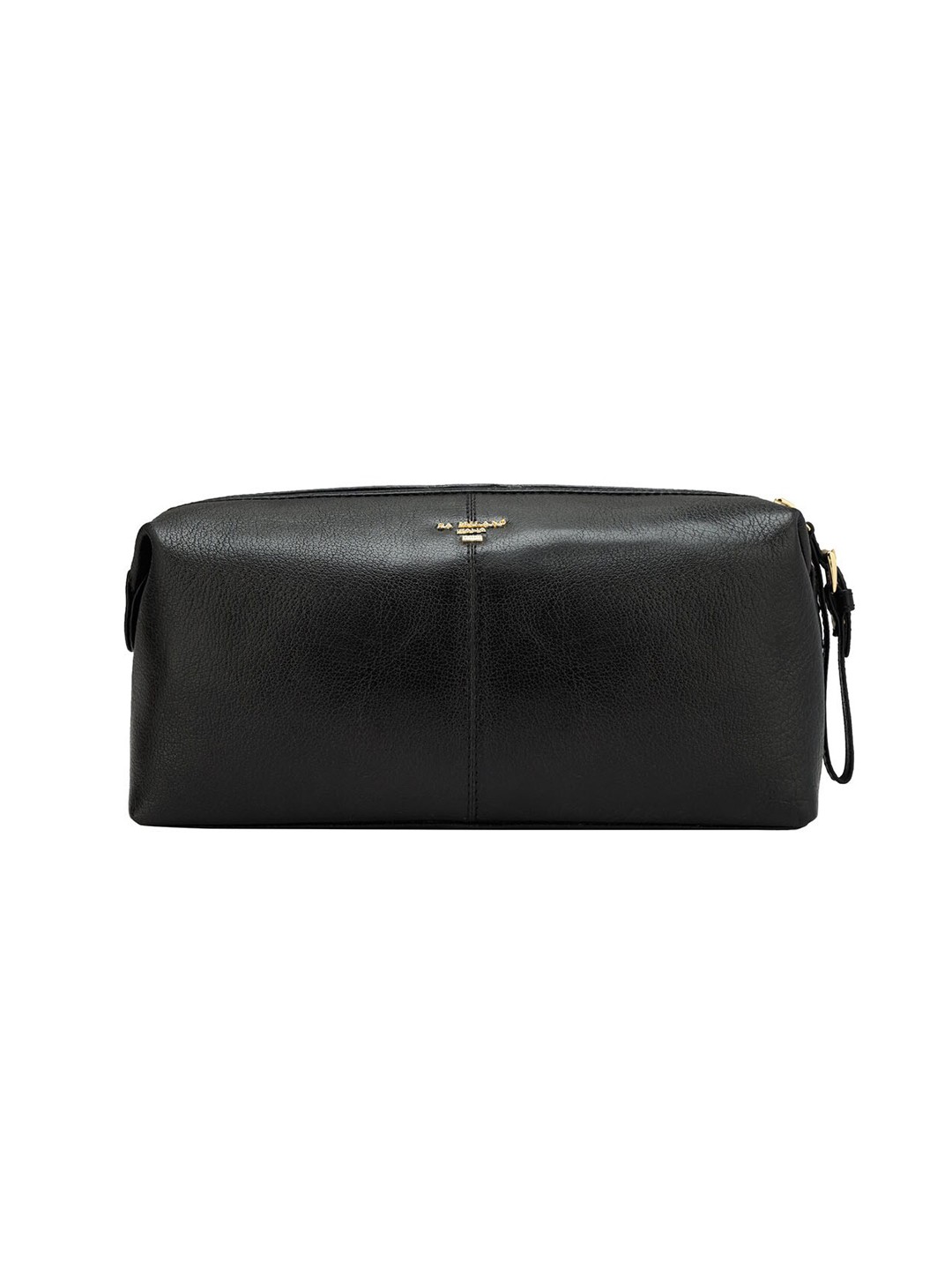 

Da Milano Textured Genuine Leather Travel Pouch, Black
