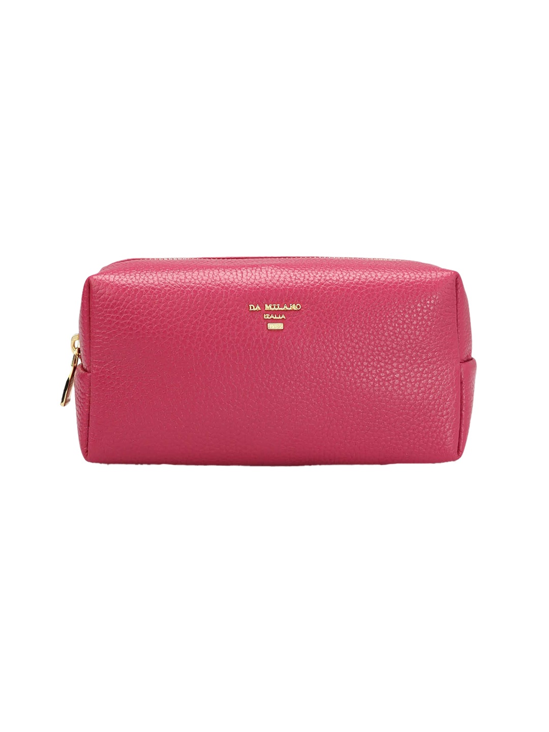 

Da Milano Textured Genuine Leather Travel Pouch, Magenta