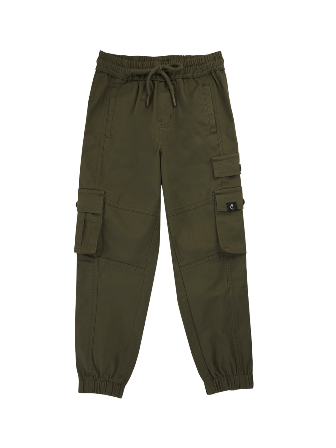 

Gini and Jony Boys Elasticated Cotton Cargos Trouser, Olive