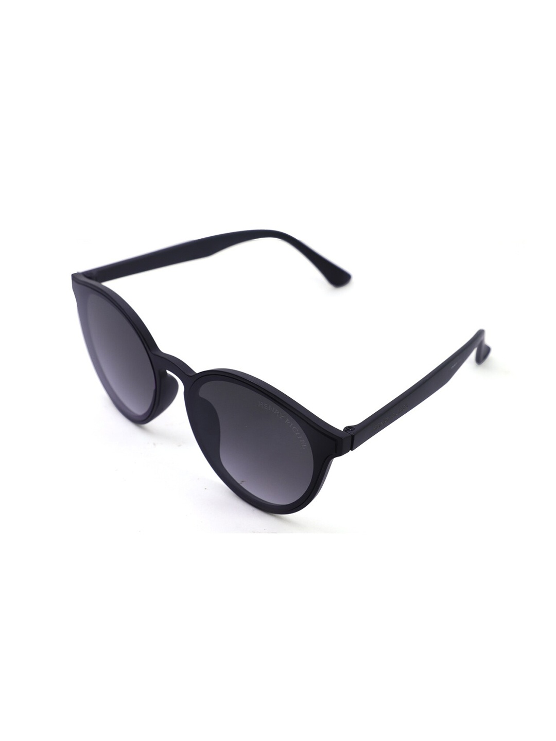 

HENRY RICHEL Unisex Round Sunglasses with UV Protected Lens 1111, Black
