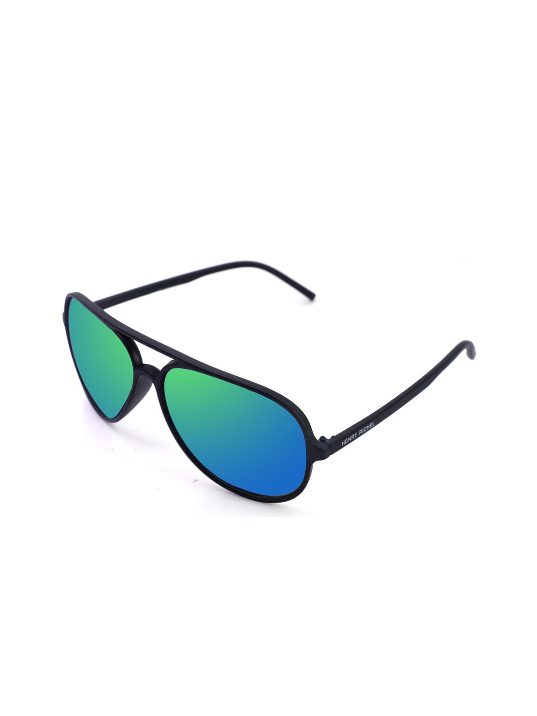 

HENRY RICHEL Unisex Aviator Sunglasses with UV Protected Lens 1114, Green