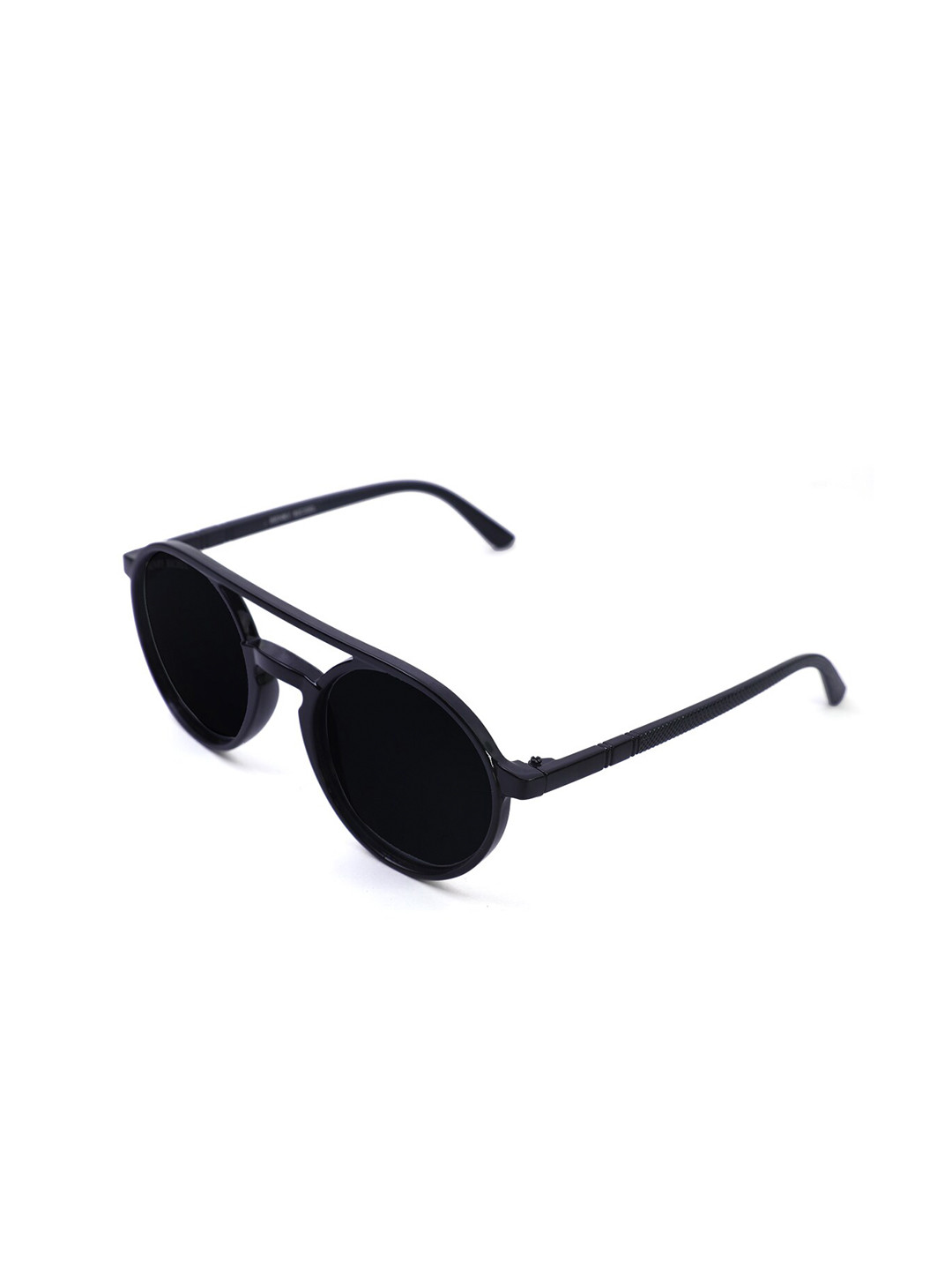 

HENRY RICHEL Unisex Round Sunglasses with UV Protected Lens 1157, Black