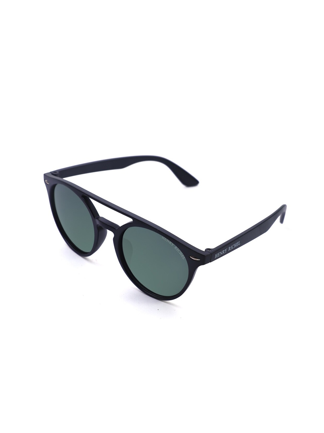 

HENRY RICHEL Unisex Round Sunglasses with UV Protected Lens 1162, Green