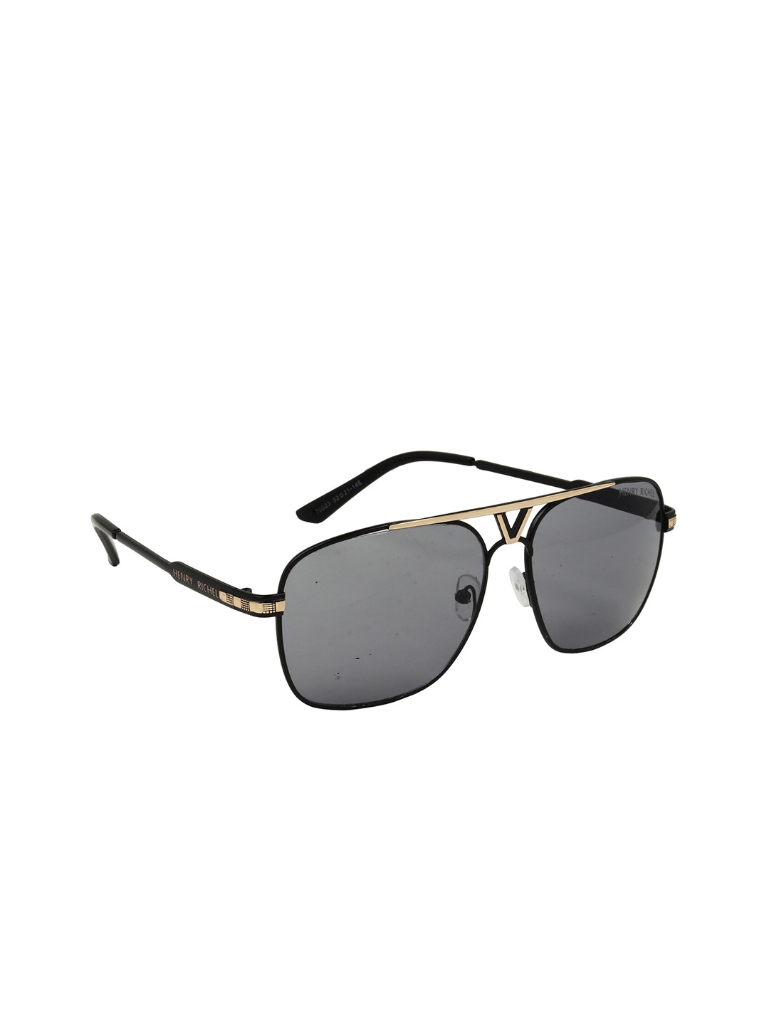 

HENRY RICHEL Unisex Square Sunglasses with UV Protected Lens 1133, Grey