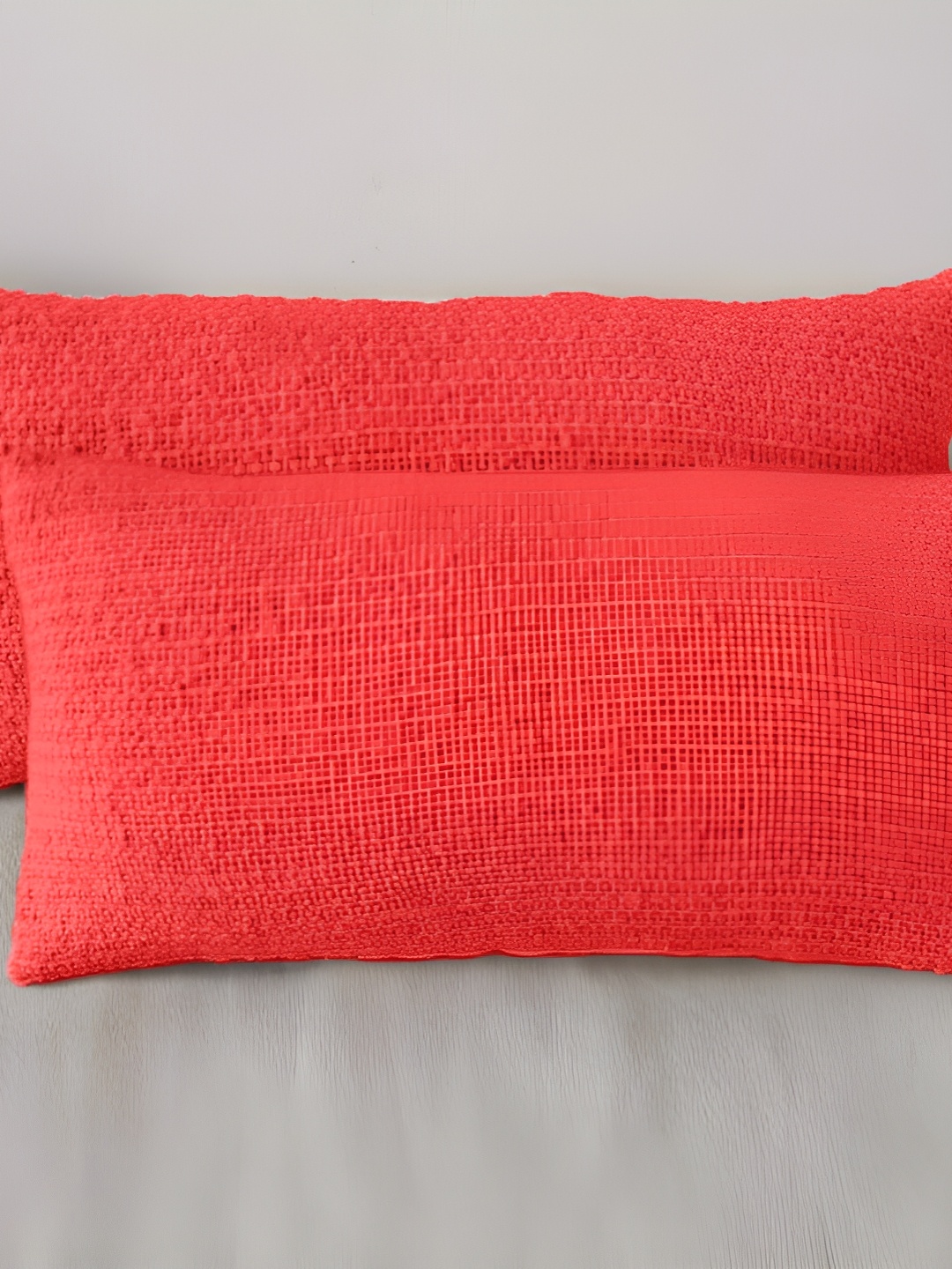 

BIRD WING Red 2 Pieces Cotton Rectangle Cushion Covers
