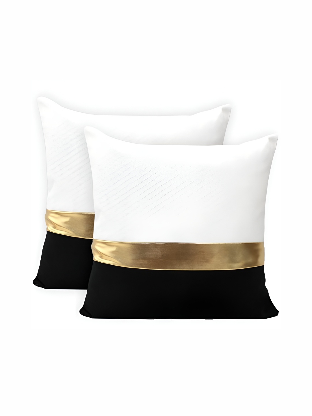 

BIRD WING White & Black 2 Pcs Square Cushion Covers