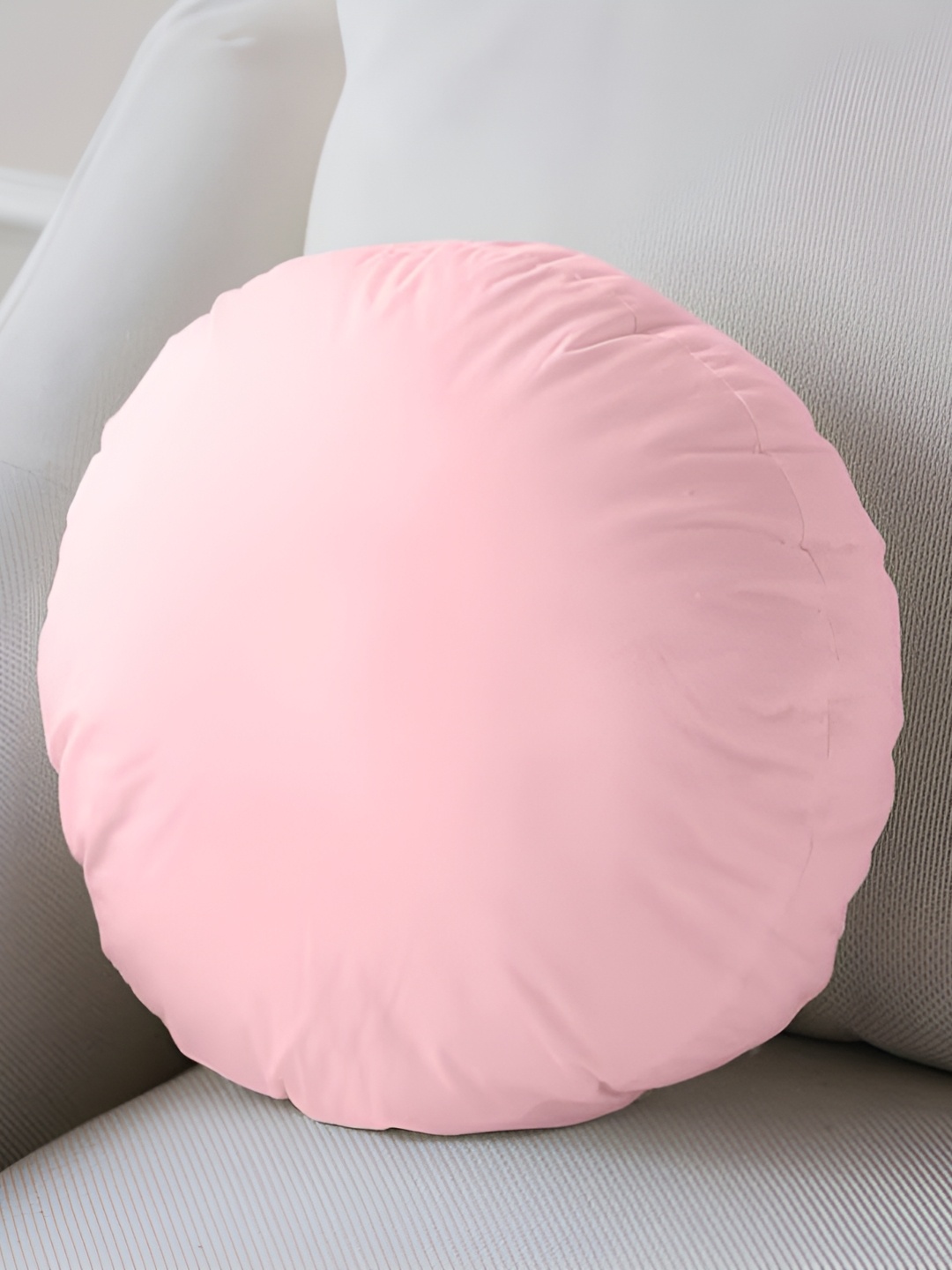 

BIRD WING Pink Round Cotton Cushion Covers