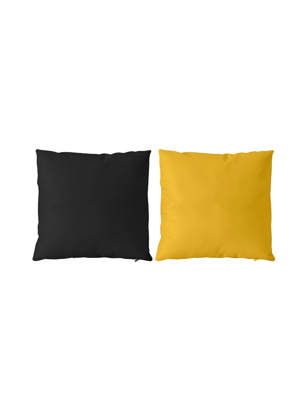 

BIRD WING Black & Yellow 2 Pieces Cotton Square Cushion Covers