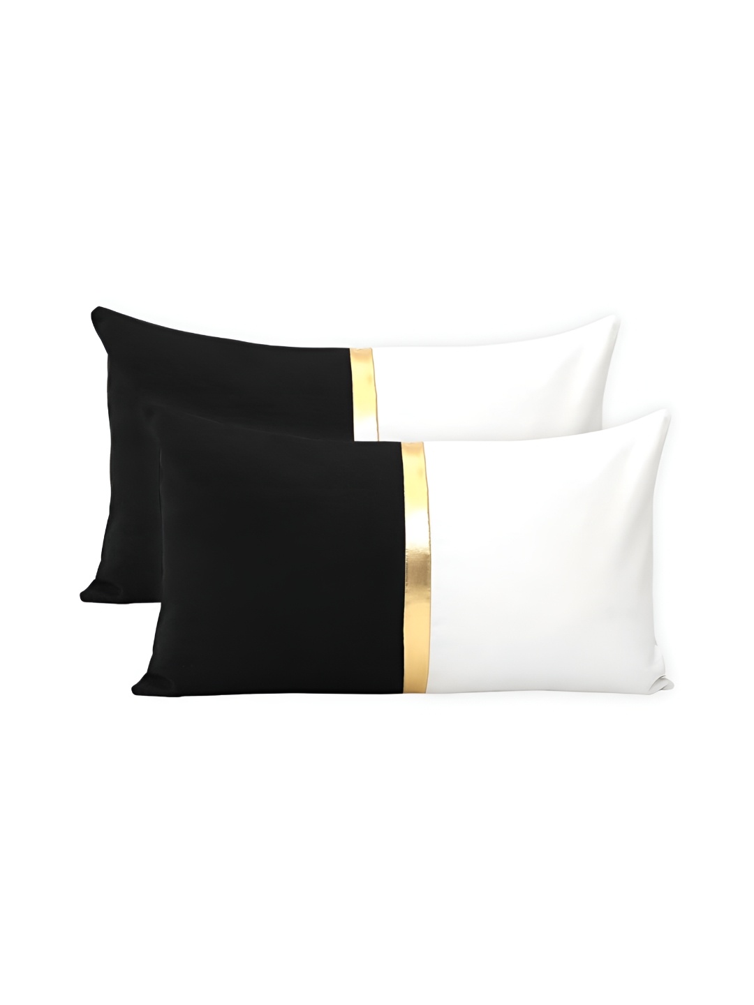 

BIRD WING Black & White 2 Pieces Cotton Rectangle Cushion Covers