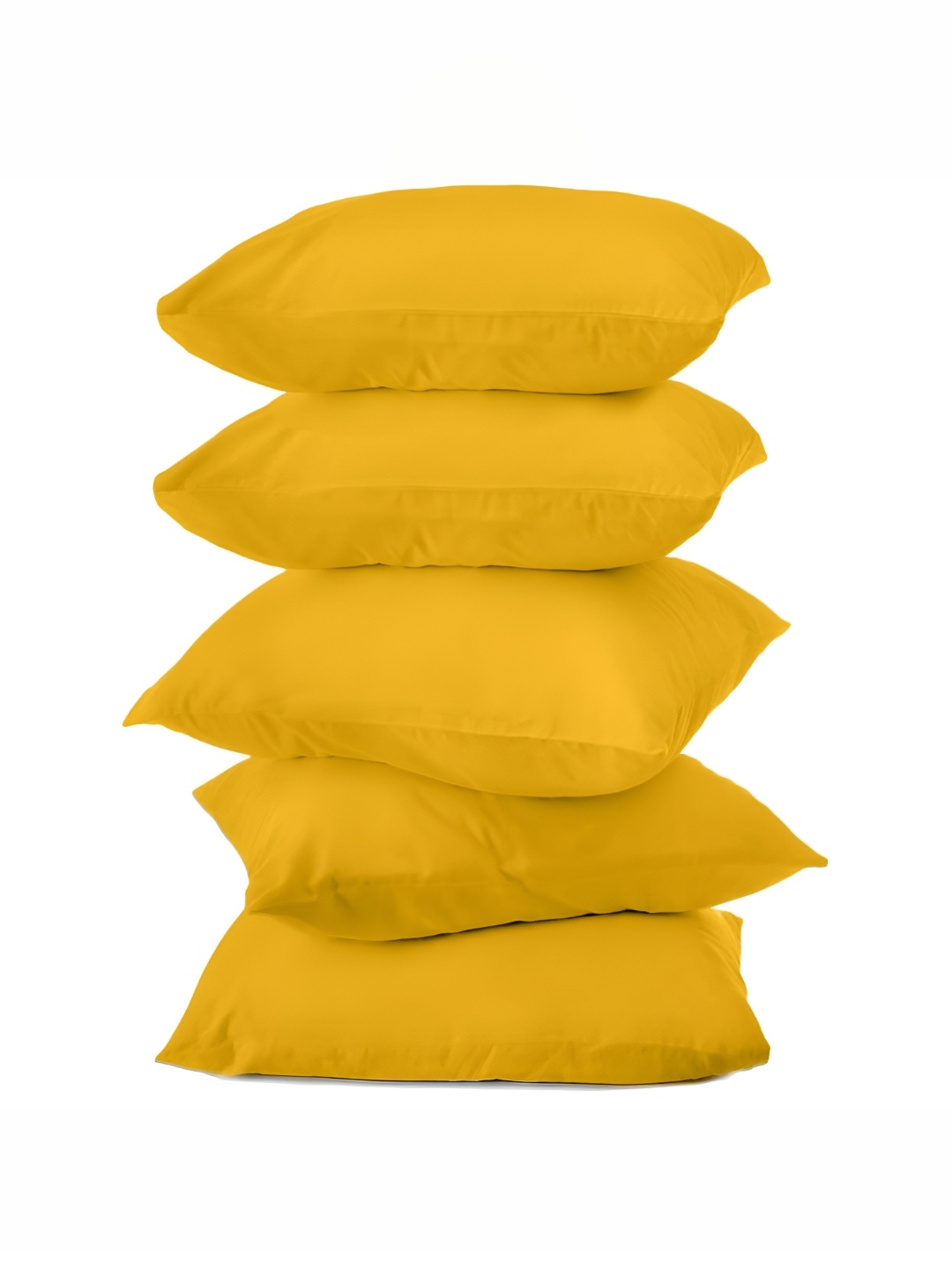 

BIRD WING Yellow 5 Pieces Square Cotton Cushion Covers