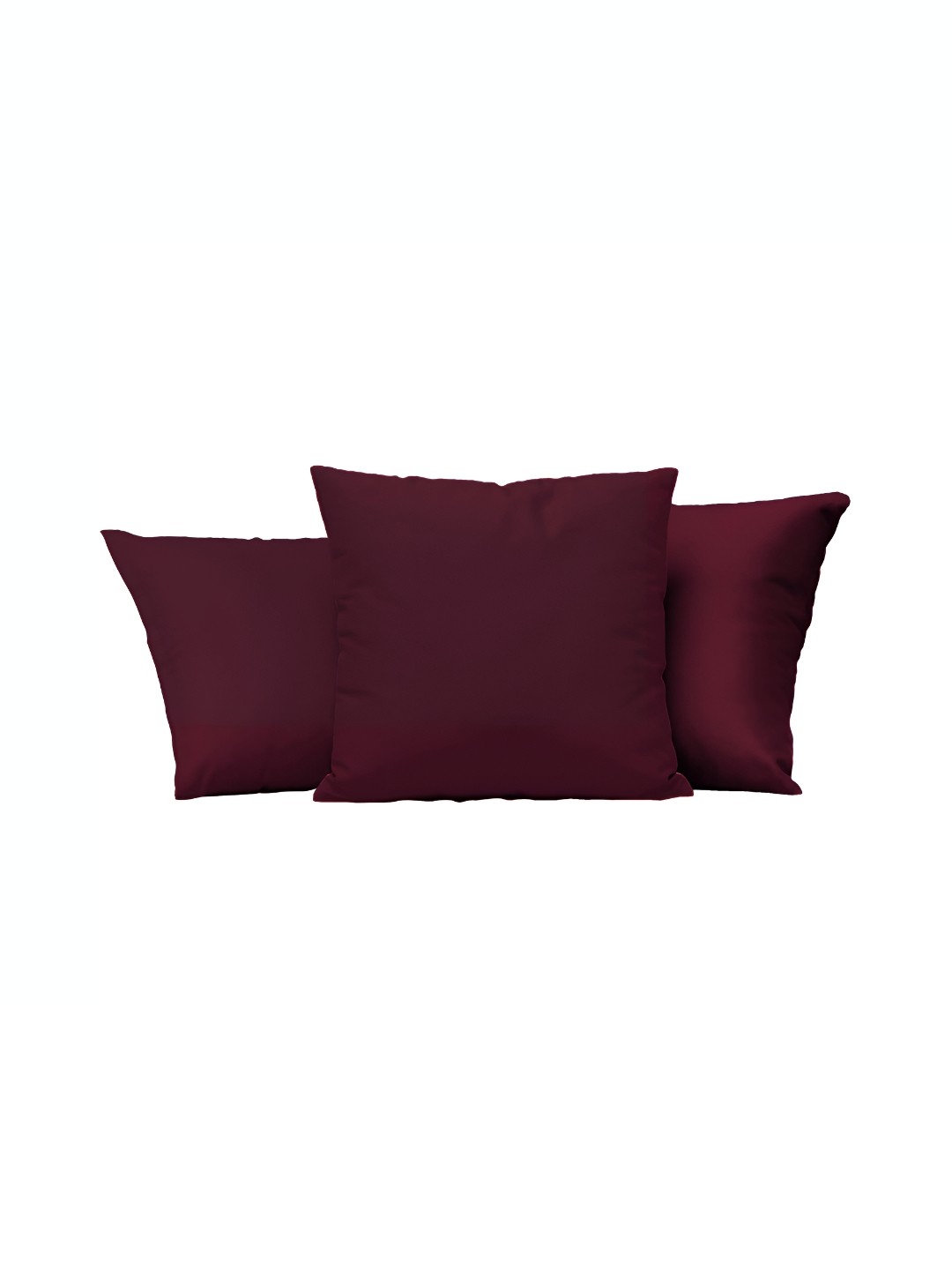

BIRD WING Maroon 3 Pieces Square Cotton Cushion Covers