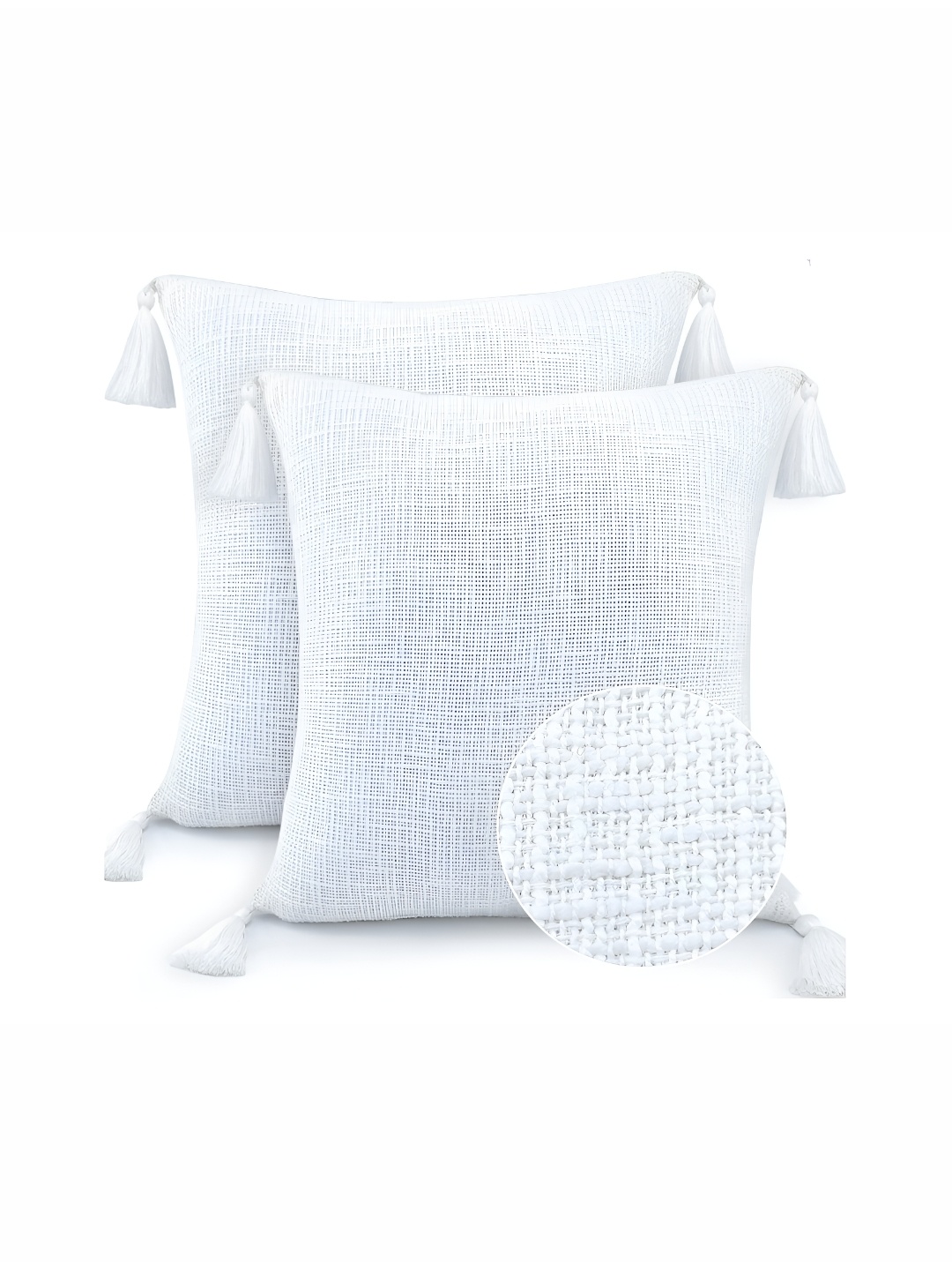 

BIRD WING White 2 Pieces Square Cushion Covers